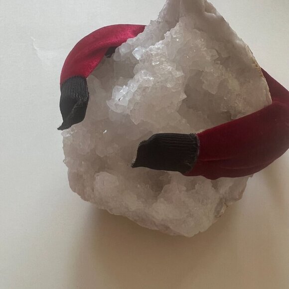 Nordstrom Cozy Chic Velvet Knot Headband Scrunchie Hair Set Gifts Plaid Red - Picture 8 of 10